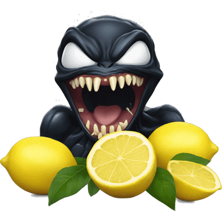  Venom eating lemons emoji