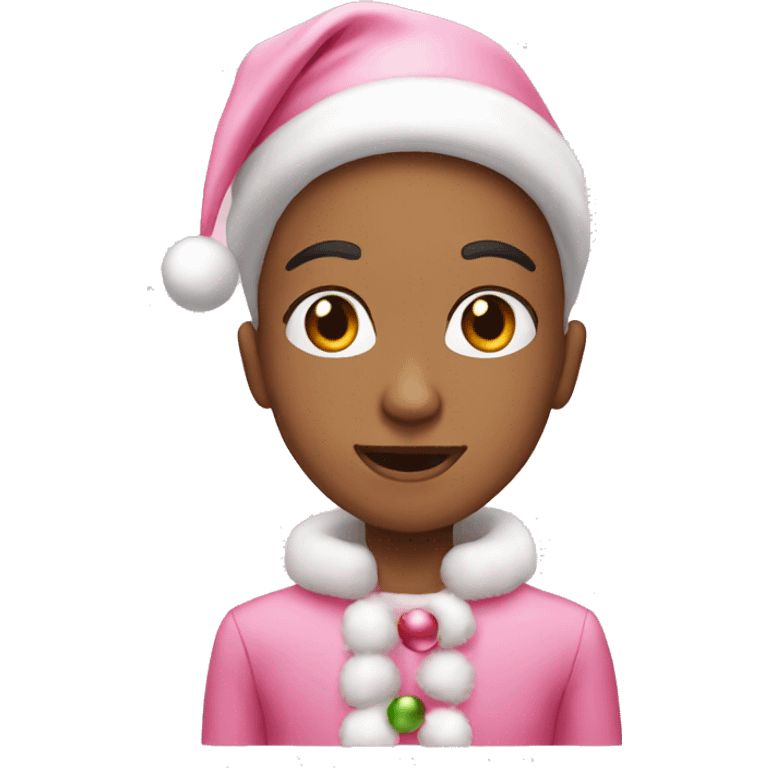 Pink Christmas i emoji