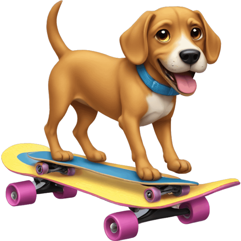 dog on a skateboard emoji