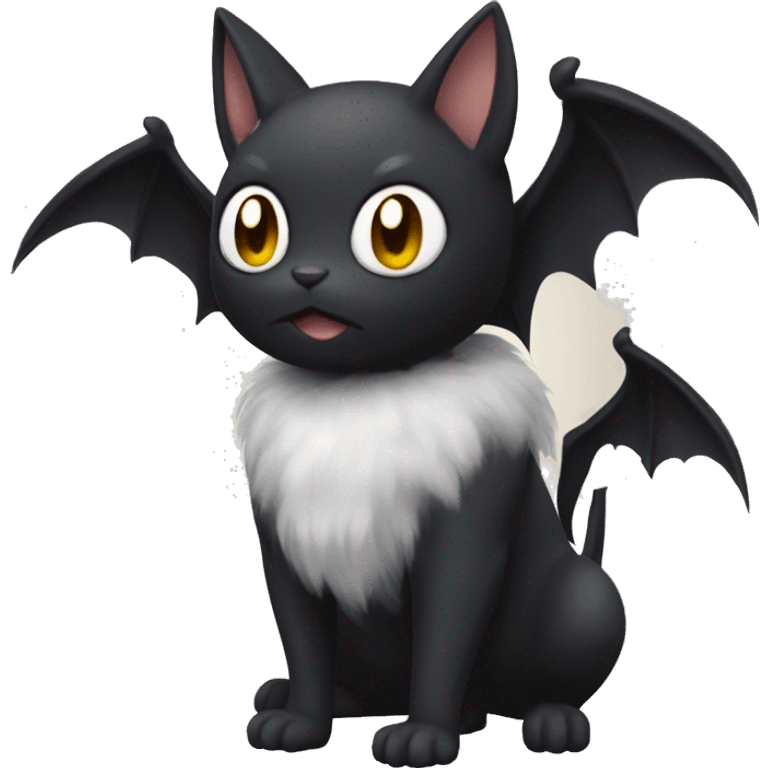 Black bat-cat Pokémon emoji