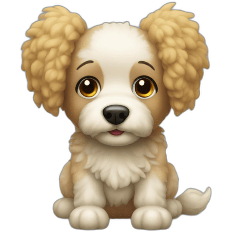 a poddle toy dog emoji