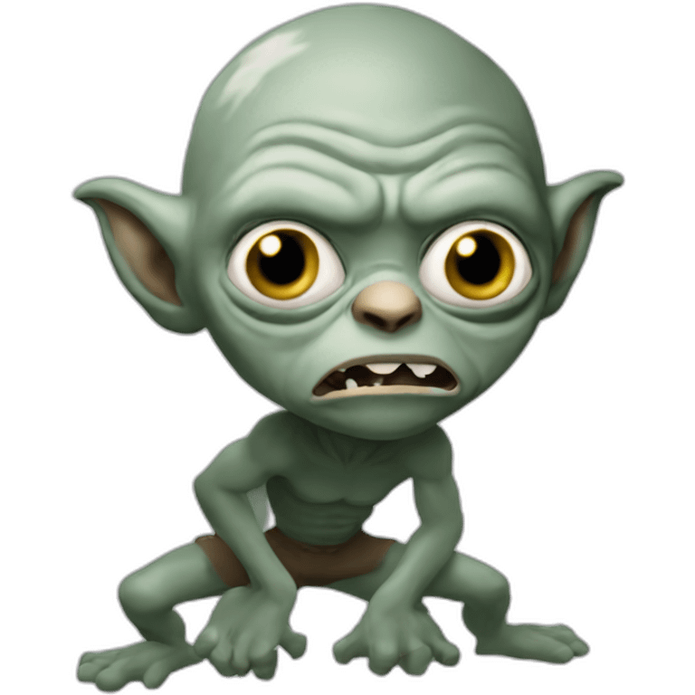 Gollum as Philadelphia eagle fan emoji