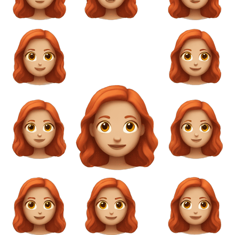 Girl with red Hair emoji