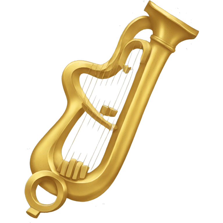 Gold lyre emoji