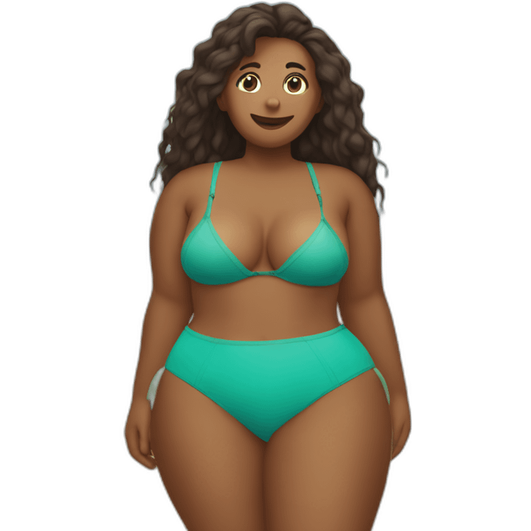 Autumn falls loses her bathing suit at the beach emoji