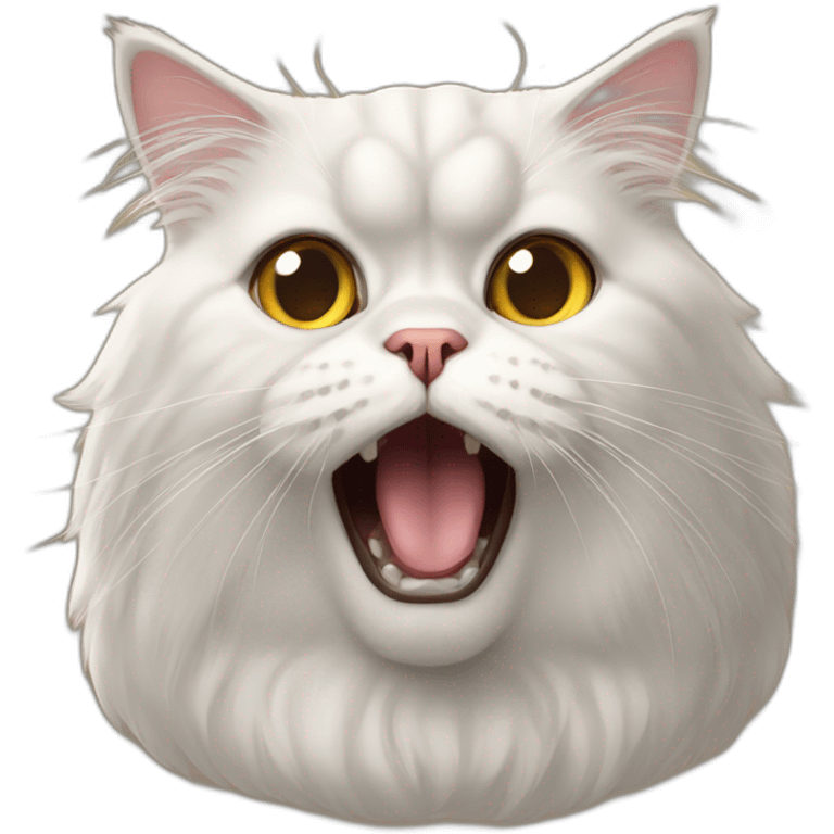 extremely shocked persian cat emoji