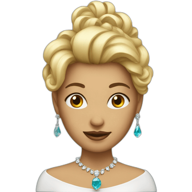 lady with jewel emoji