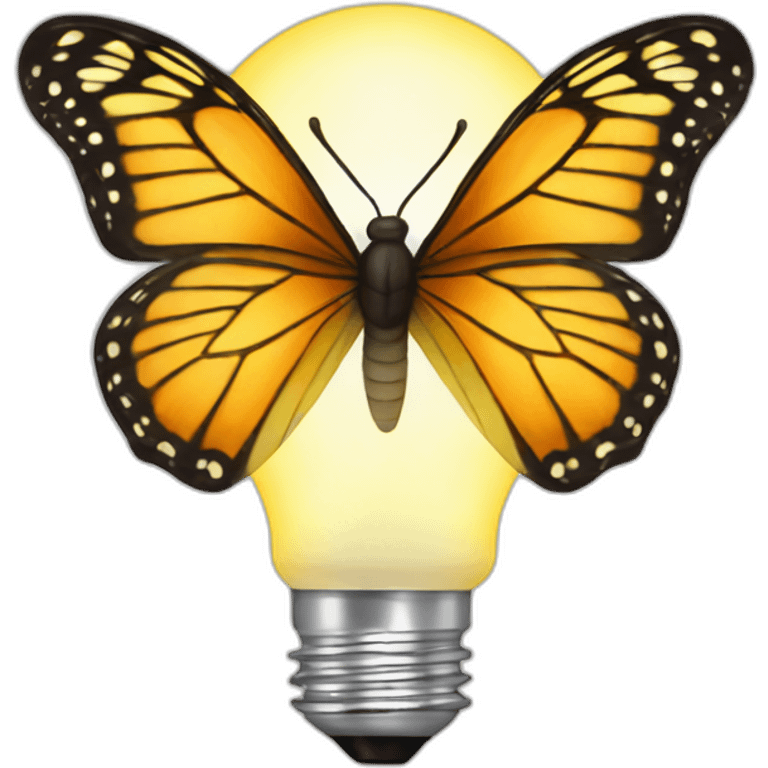 butterfly light bulb emoji