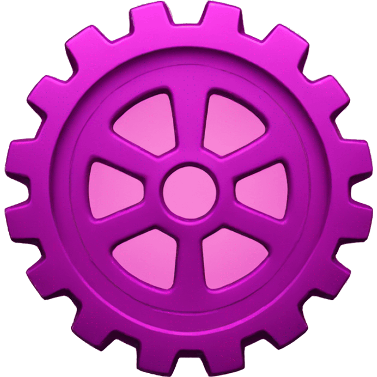 magenta gears emoji