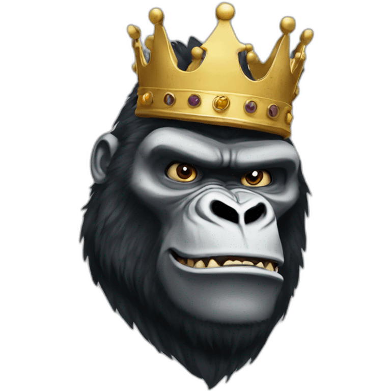 King kong with crown emoji