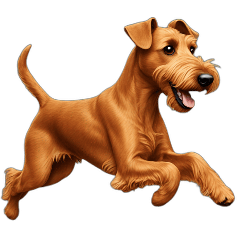 irish terrier running emoji