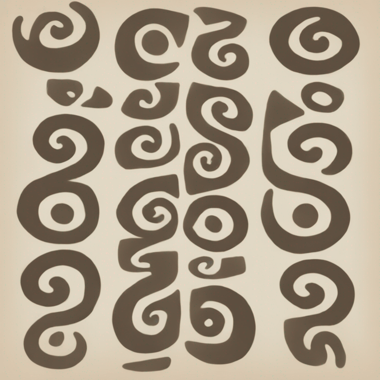 Neolithic triple-spiral symbol emoji