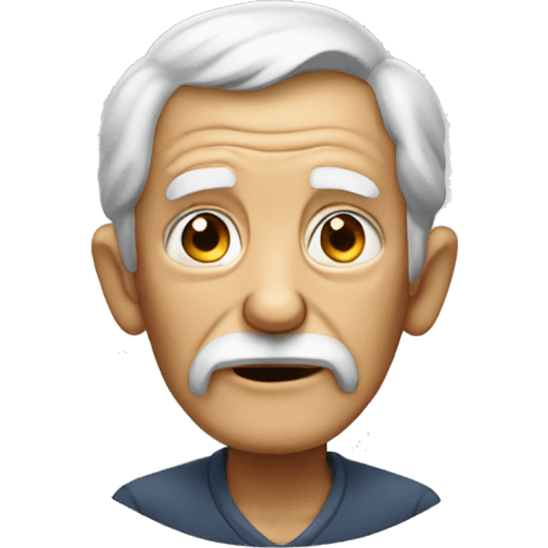 old man saying somethign emoji