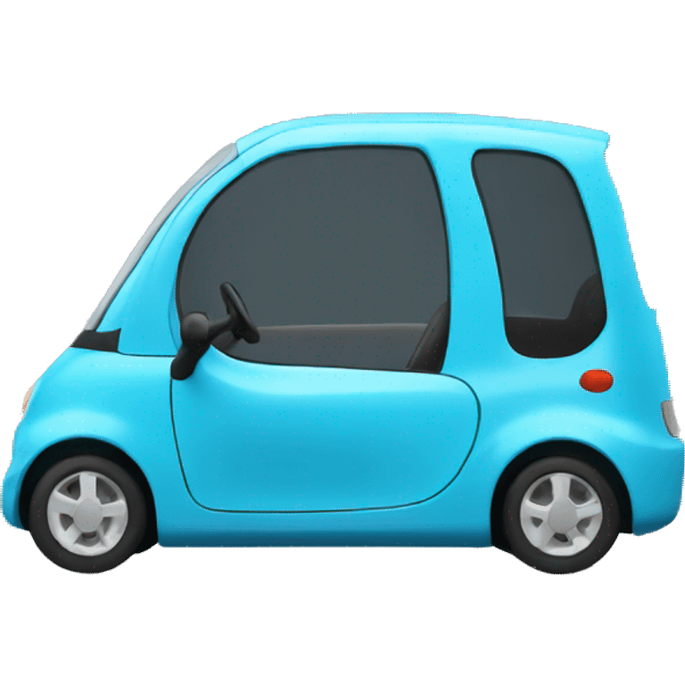 micro car blue side view emoji