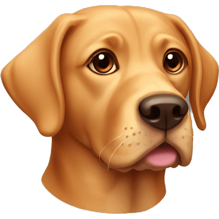 Ginger lab dog emoji