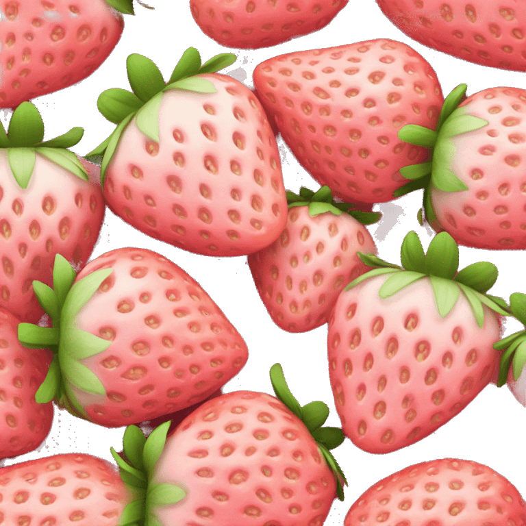 Light pink strawberry  emoji