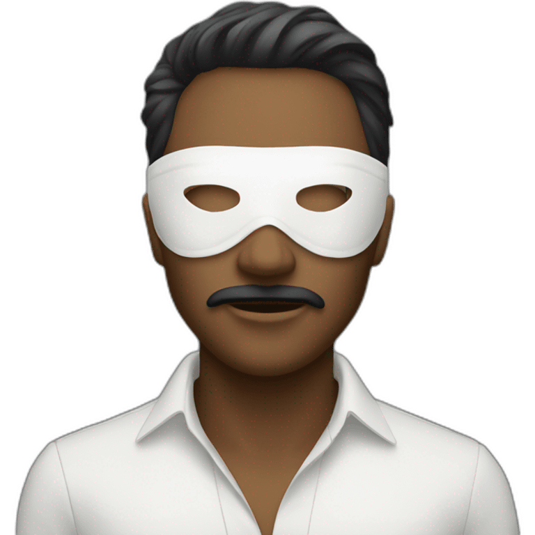 rich anonym person with mask emoji