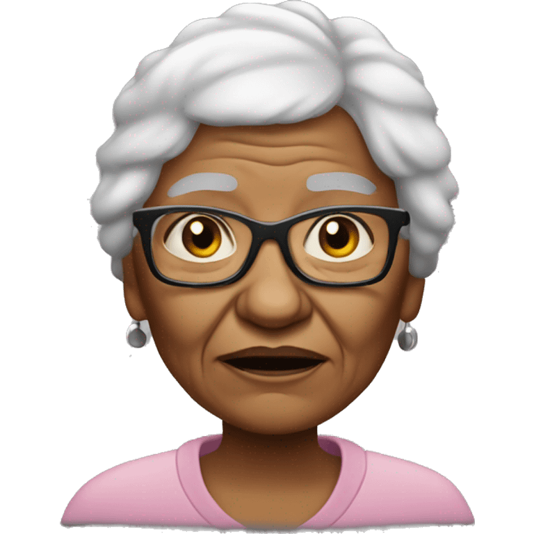 Thug grandma emoji