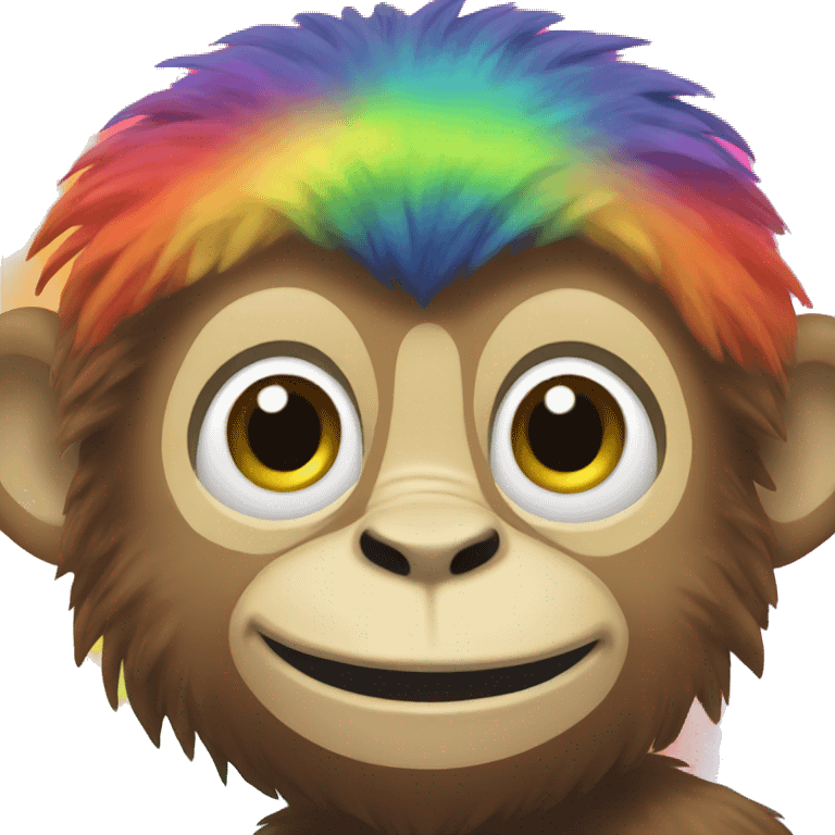 rainbow monkey  emoji