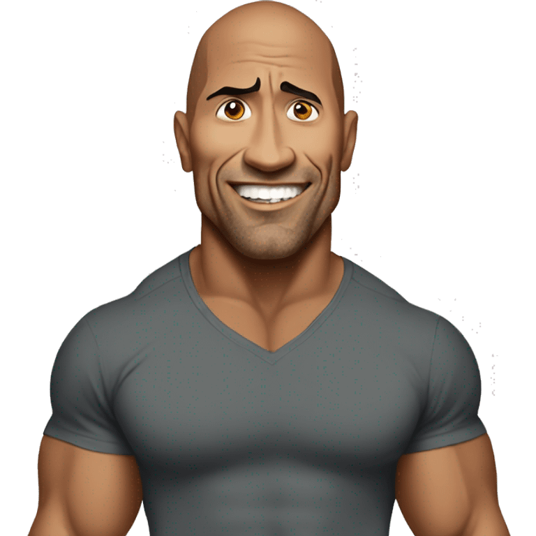 the rock, mad emoji