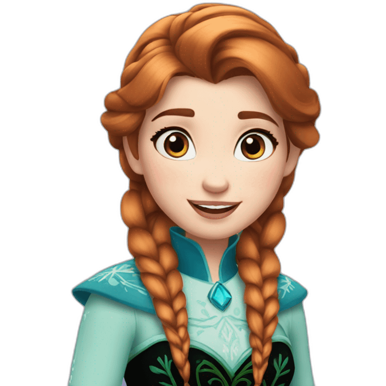 Princess anna frozen emoji