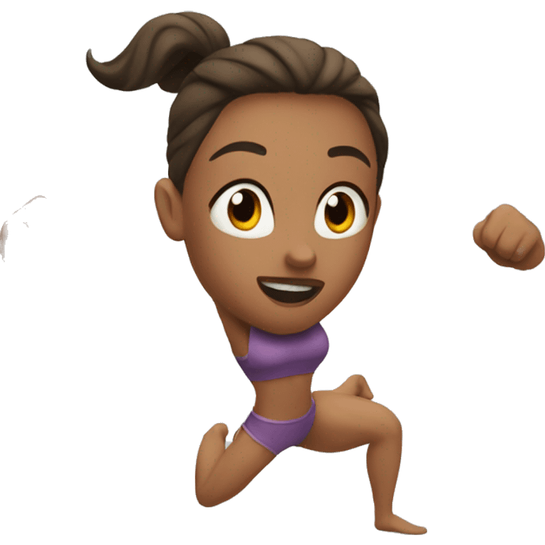 Woman muscle in motion emoji