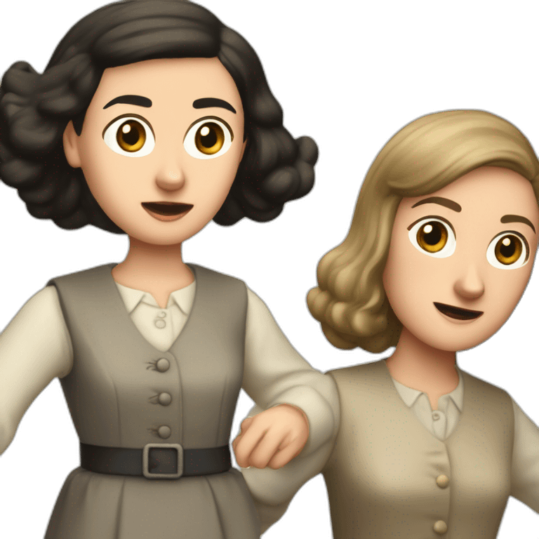 Anne Frank fights Anne Schrank emoji