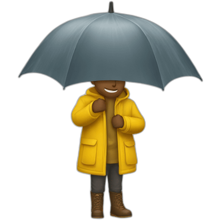 guarda chuva amarelo emoji