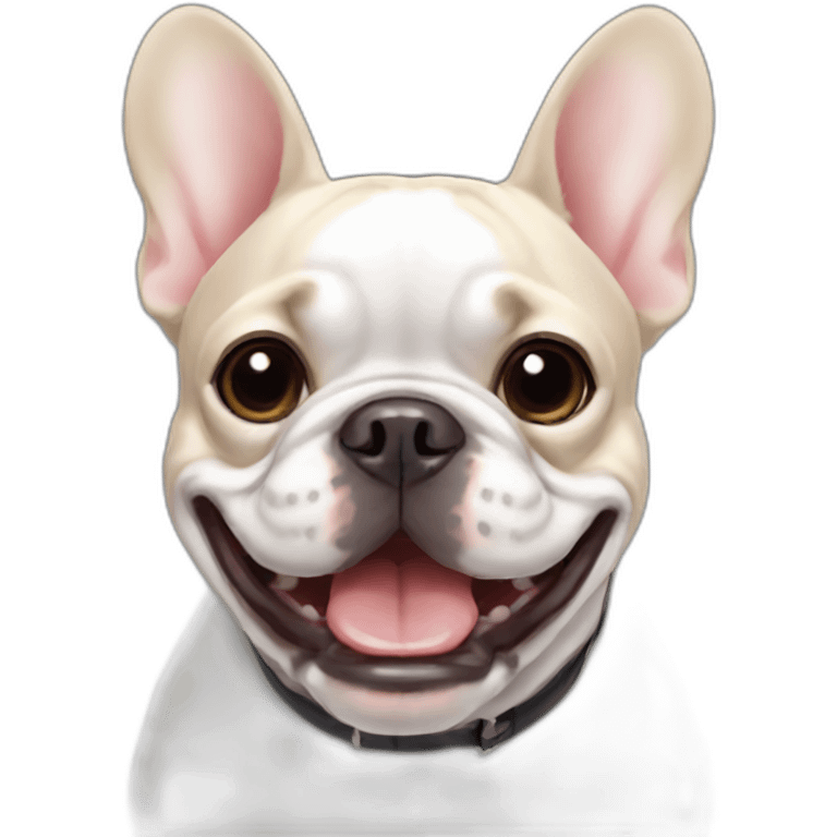 french bulldog happy emoji