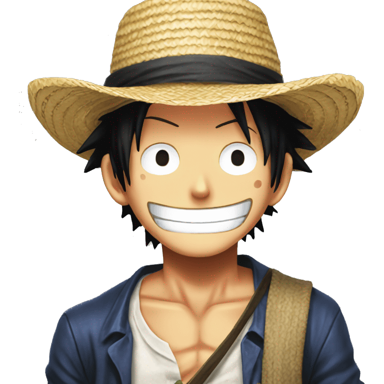 Luffy One Piece Straw Hat emoji