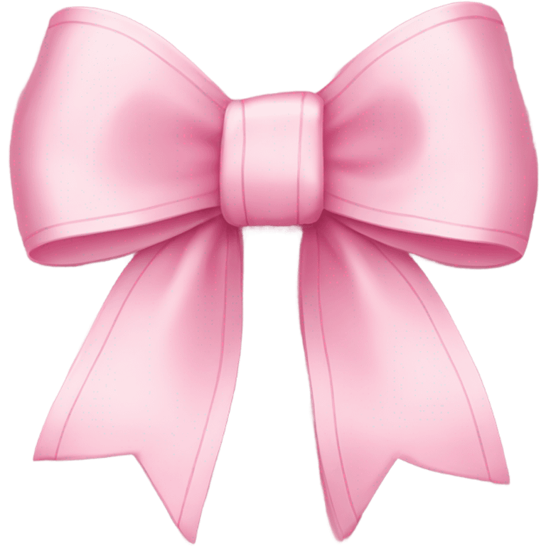 light pink ribbon bow emoji