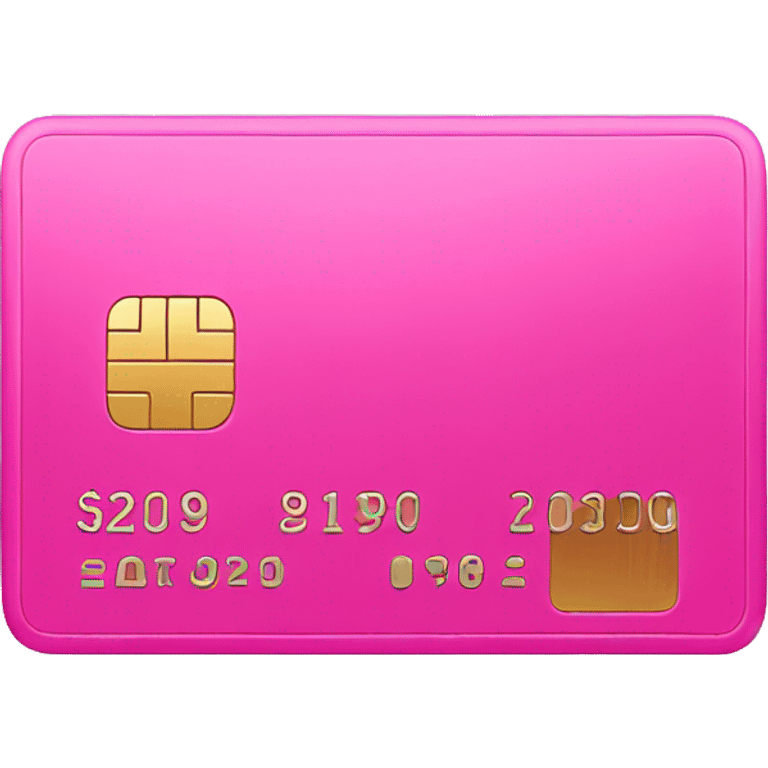 Pink bank card emoji