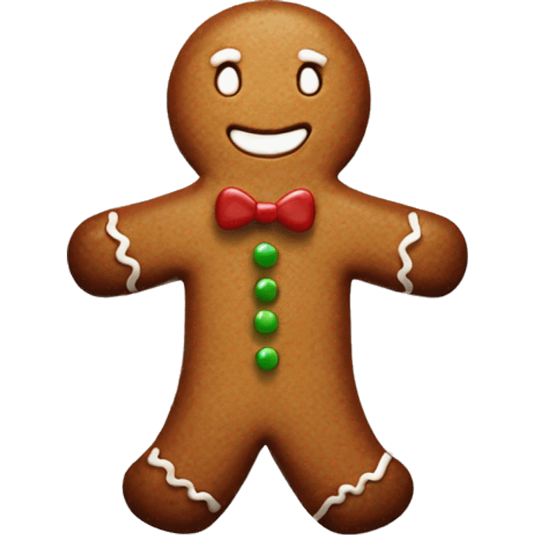 Realistic aesthetic Gingerbread man emoji