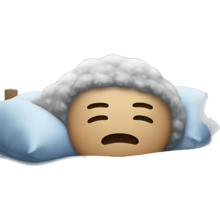 Freezing sleeping  emoji