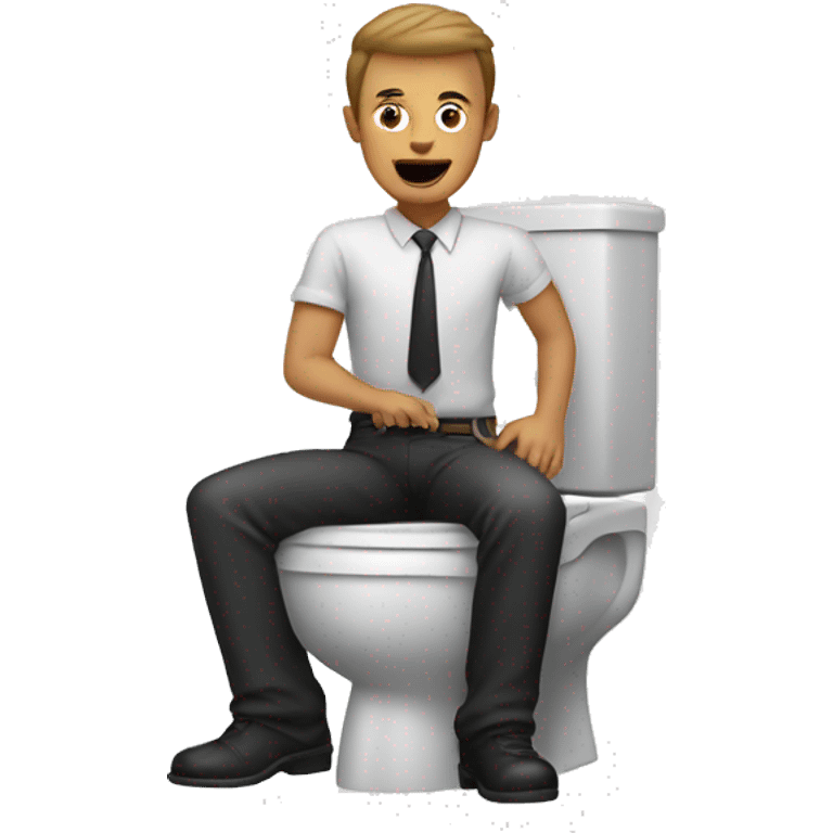 Man toilet  emoji