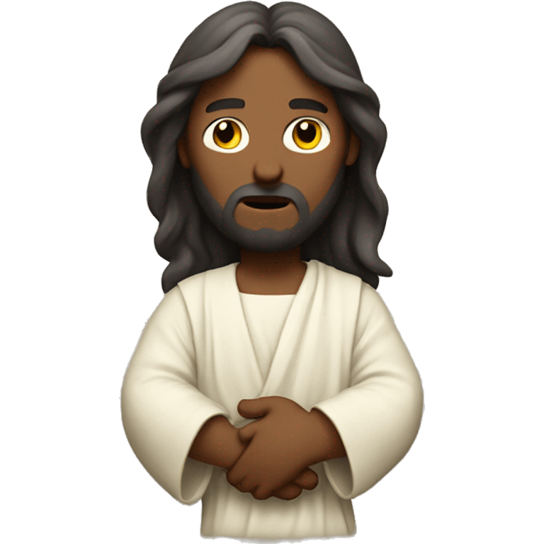 jesus holding a fart emoji emoji