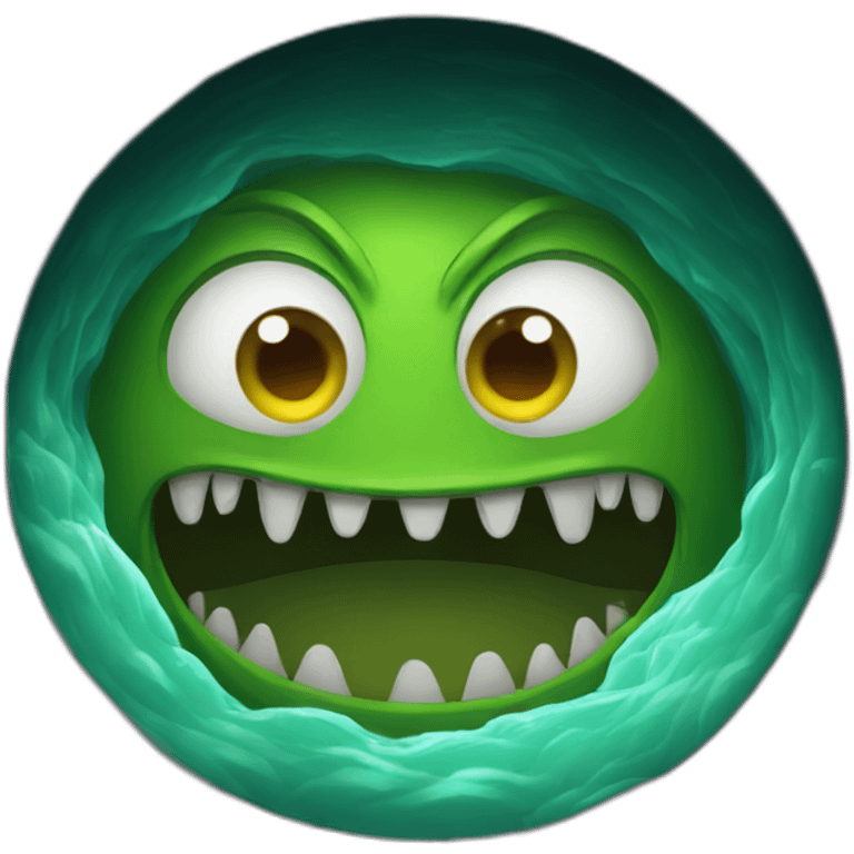 A monster in a sewer emoji