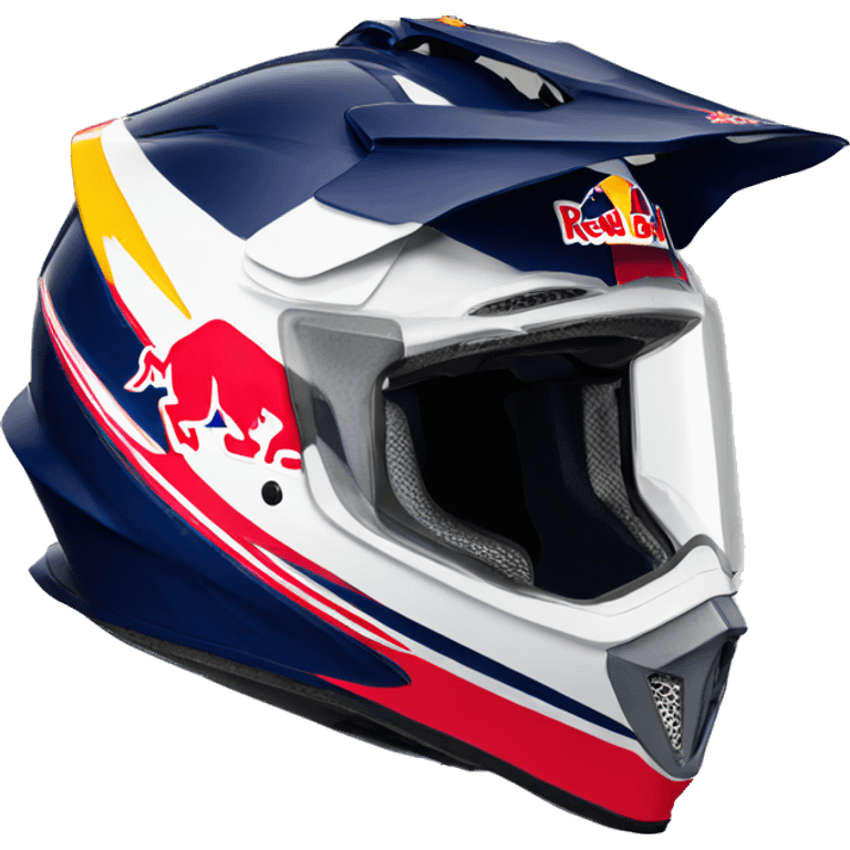 redbull dirtbike helmet emoji