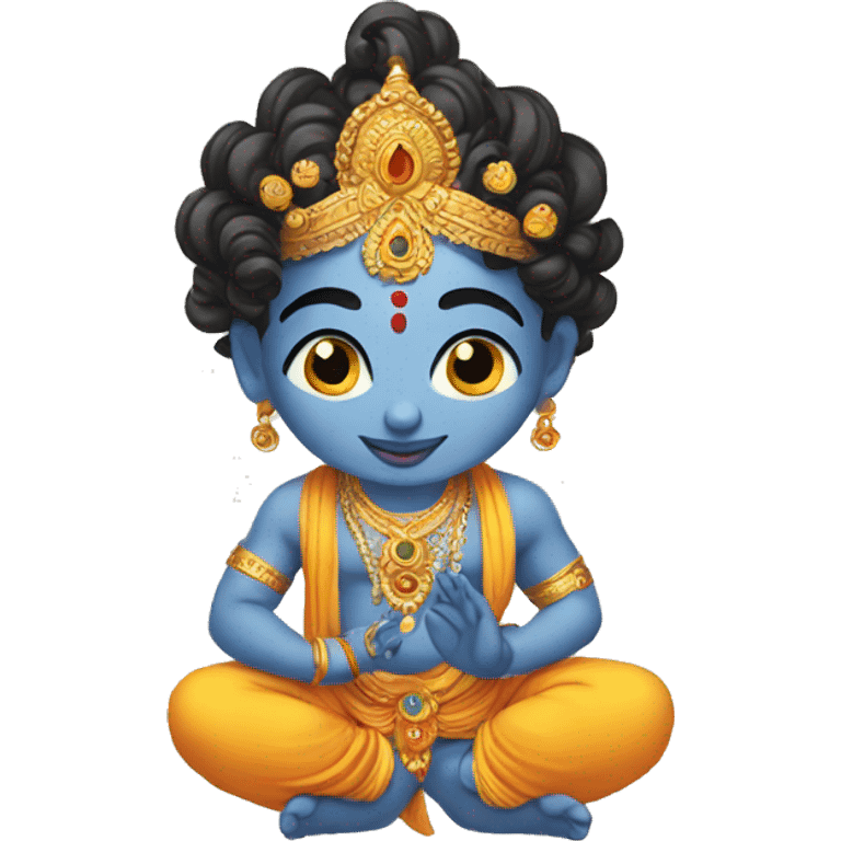 Krishna in his maha avatar  emoji