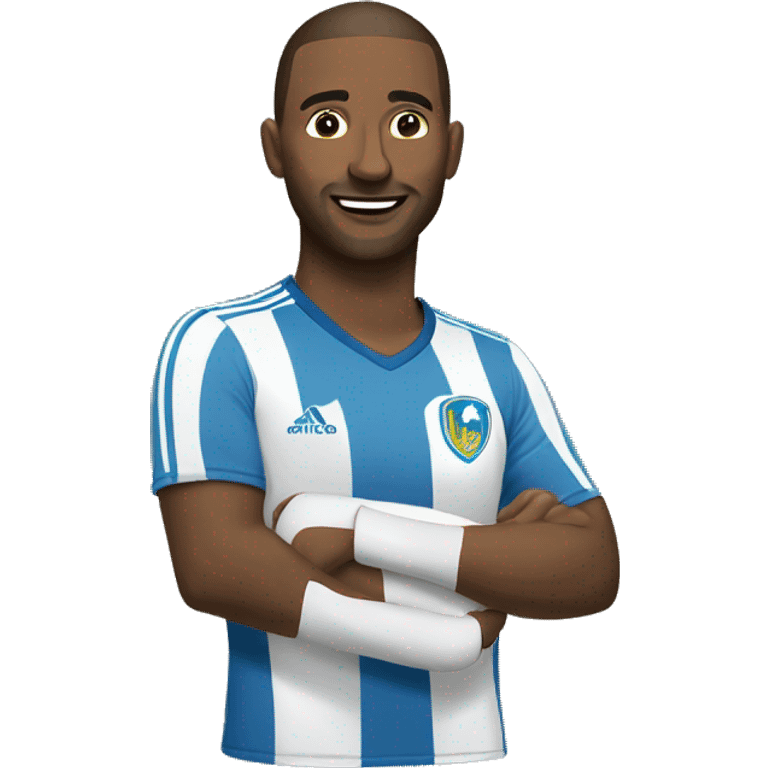 Cambiándome para jugar futbol  emoji