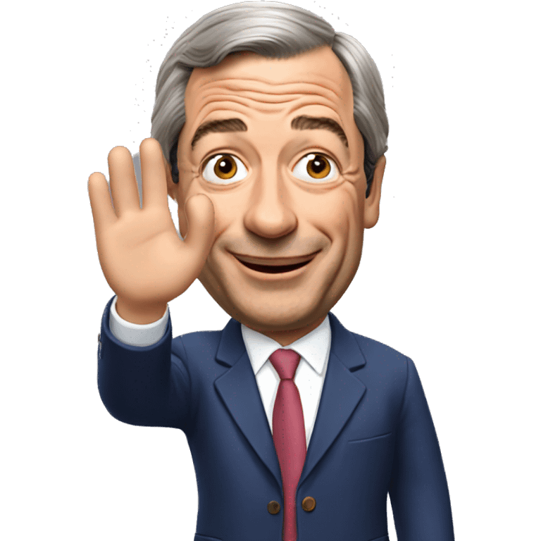 Nigel Farage waving emoji