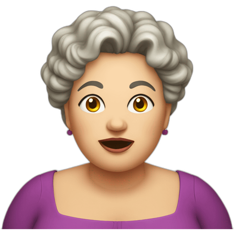 Evil fat aunt emoji