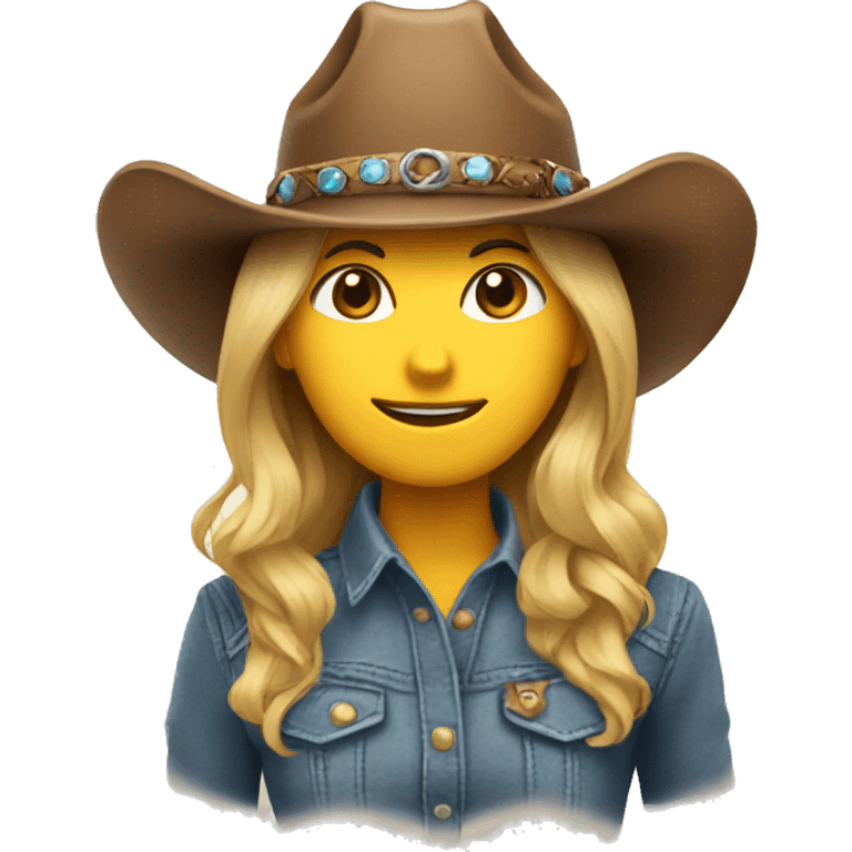 Cowgirl hat  emoji