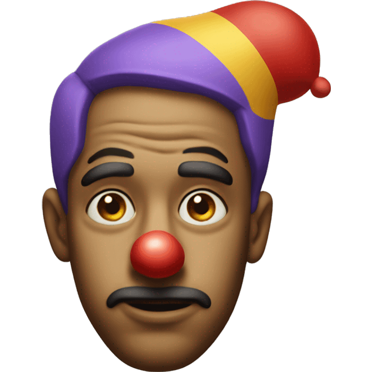 side eye clown emoji