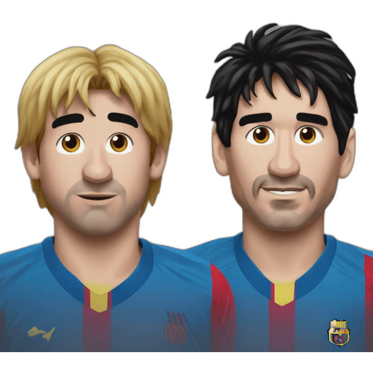 Messi y maradona emoji