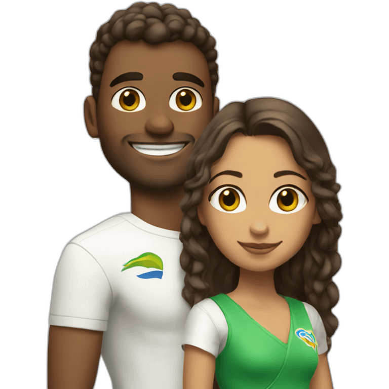 bastien and ines in rio de janeiro emoji