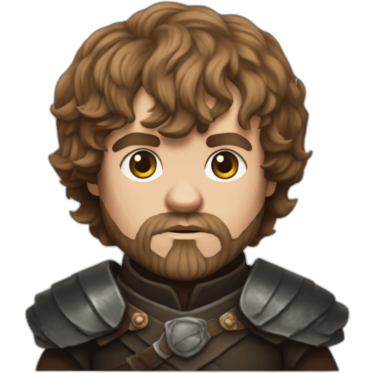 Tyrion of game of throne like a cat emoji