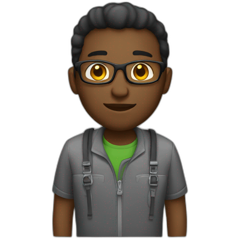 Black Male Programmer emoji