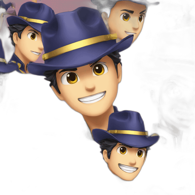 Jotaro with a 🧢 emoji