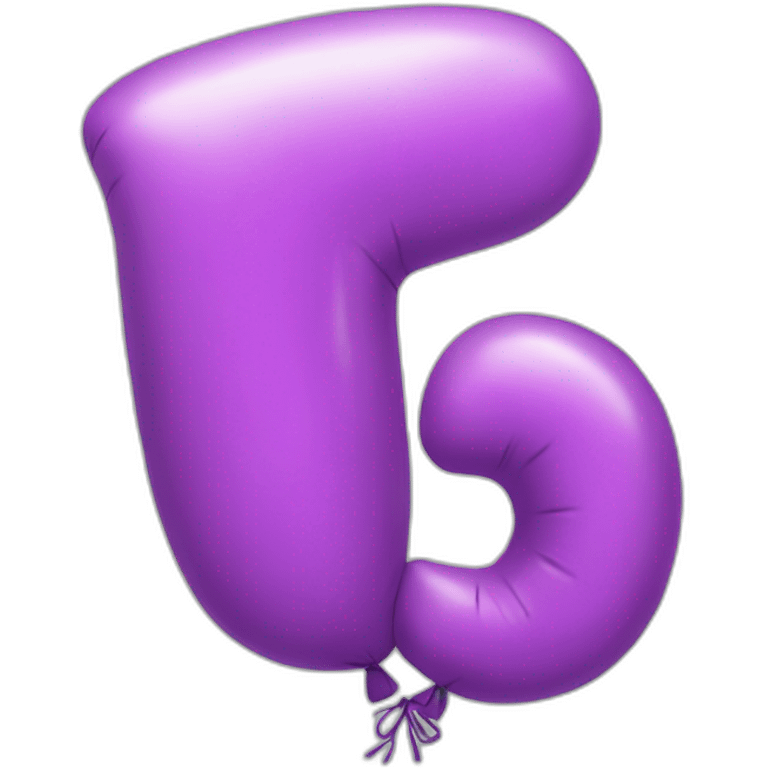 letter three balloon emoji